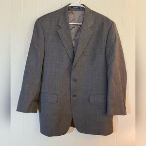 Ralph Lauren Chaps Men’s Blazer Sports Coat 42R Gray Wool Cashmere 2 Button
